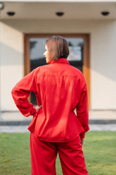 Red Shirt & Pant Set
